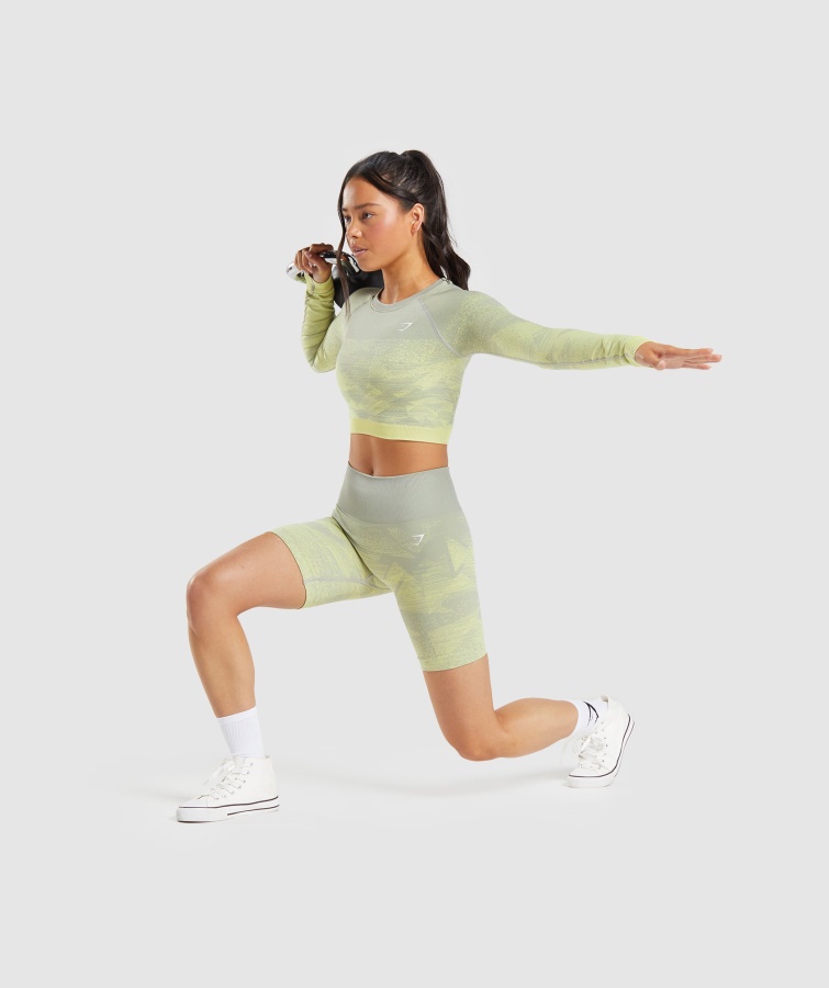 Pantalones Cortos Sin Costuras Gymshark Triangle-taupe Grey Adapt Ombre