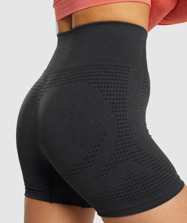 Pantalón Corto Gymshark Vital Seamless 2.0 Negro Jaspeado