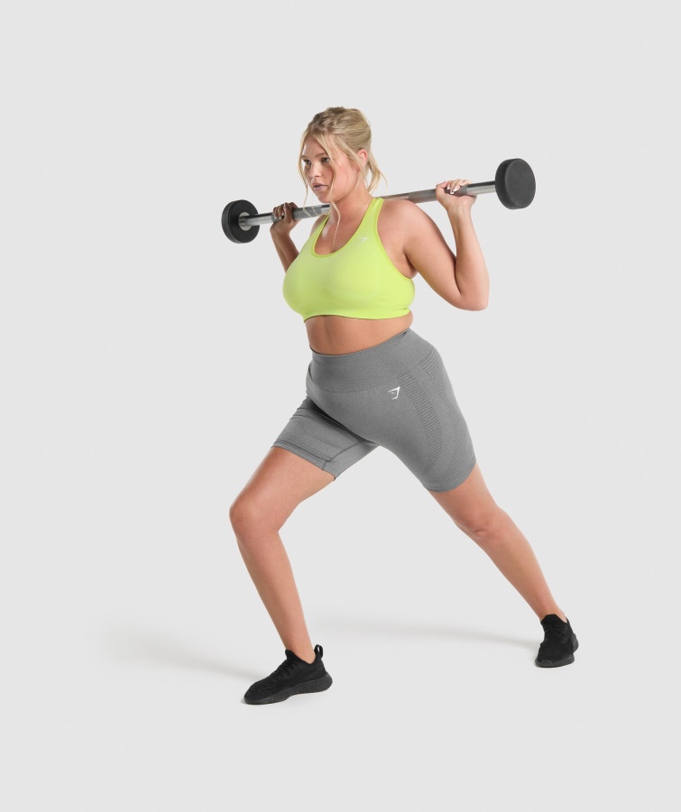 Pantalones Cortos Gymshark Vital Seamless 2.0 Gris Ahumado Jaspeado