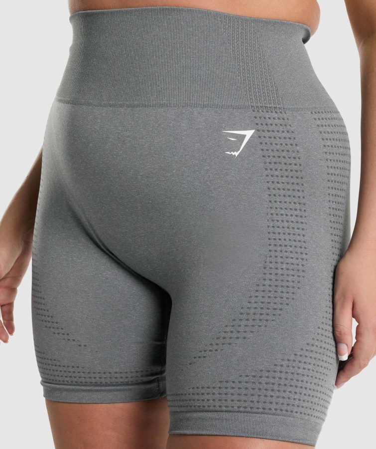 Pantalones Cortos Gymshark Vital Seamless 2.0 Gris Ahumado Jaspeado