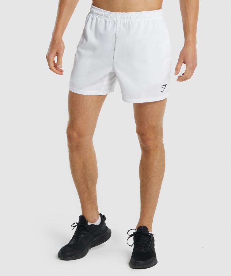 Shorts Gymshark Blancos De Llegada De 5"