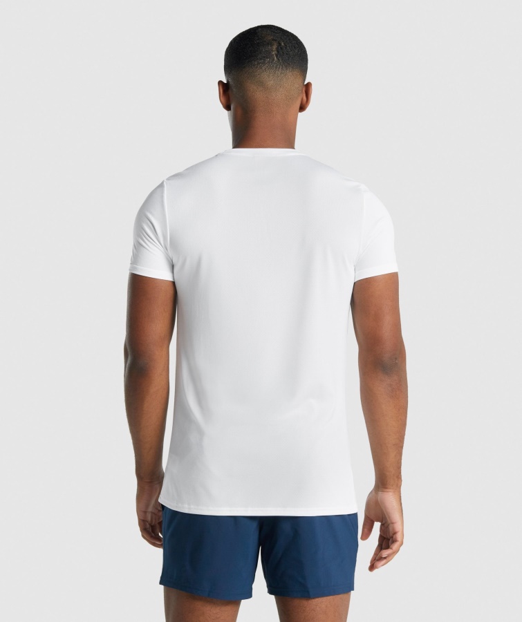 Gymshark Blanco Llegada Camiseta Gráfica