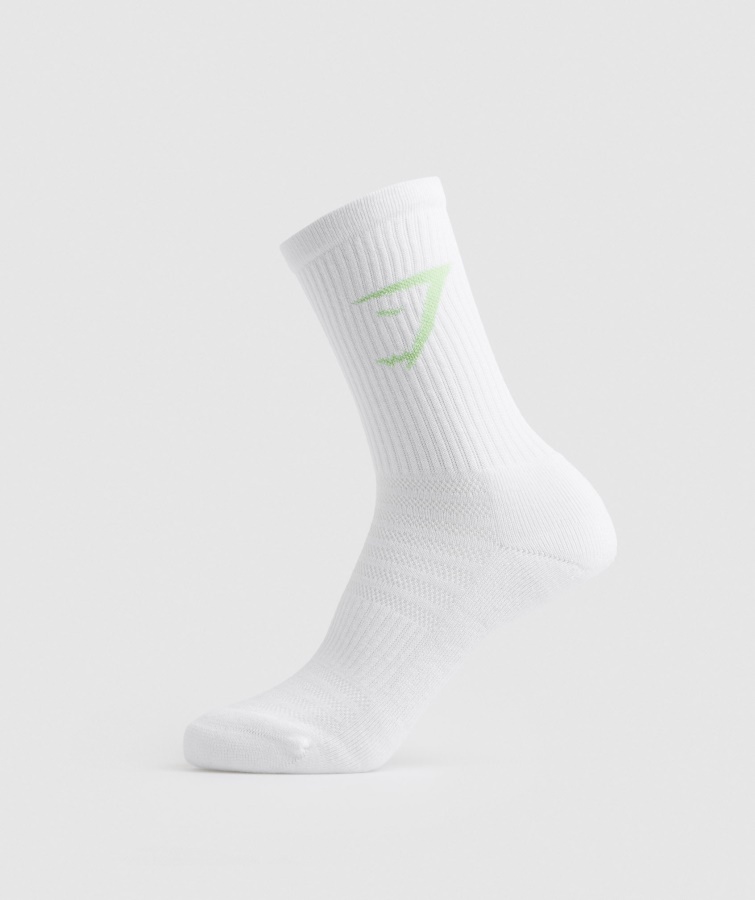 Paquete De 3 Calcetines De Color Blanco Gymshark Crew