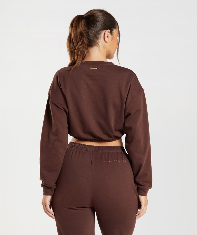 Gymshark Whitney Jersey Corto Reavivar Marrón