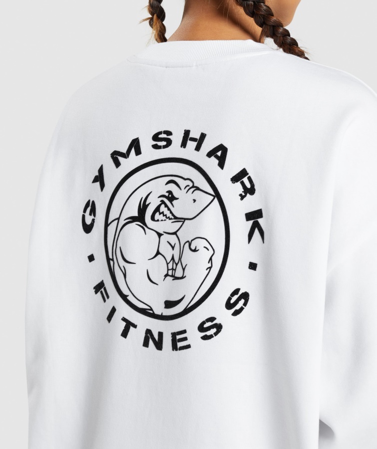 Sudadera Con Gráfico Legacy Gymshark Blanco