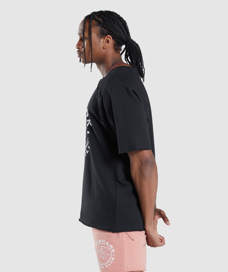 Camiseta De Trapo Heredada Gymshark Negra