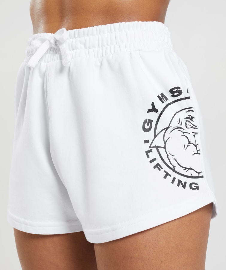 Pantalones Cortos Legacy Gymshark Blanco