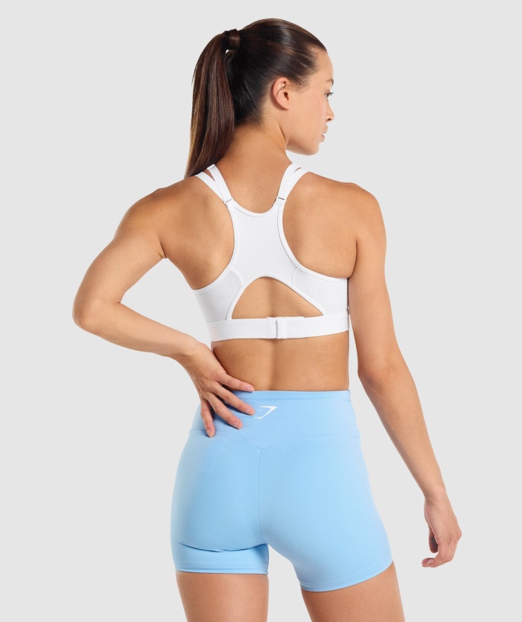 Sujetador Deportivo Escote Red Gymshark Blanco