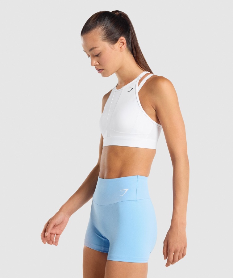 Sujetador Deportivo Escote Red Gymshark Blanco