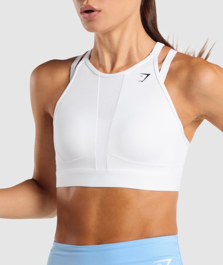 Sujetador Deportivo Escote Red Gymshark Blanco