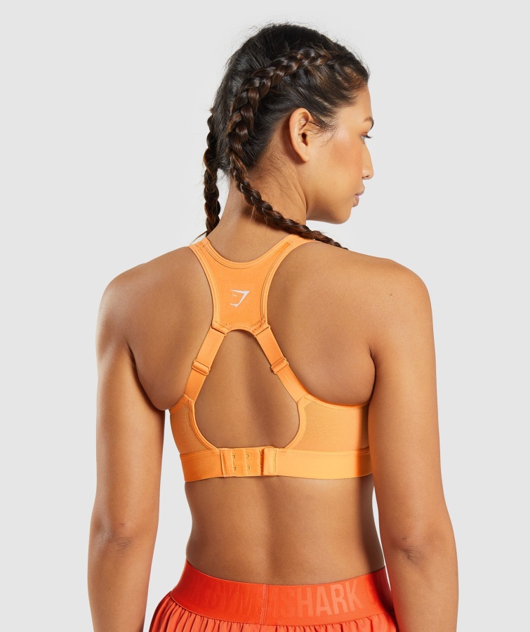 Sujetador Deportivo Con Espalda Descubierta Albaricoque Naranja Gymshark