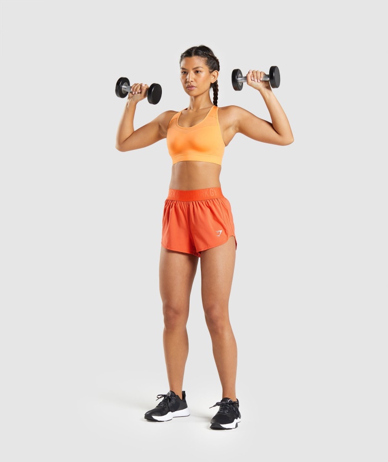 Sujetador Deportivo Con Espalda Descubierta Albaricoque Naranja Gymshark