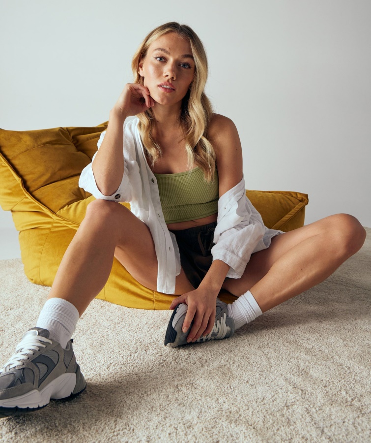 Pausa Bralette Sin Costuras Griffin Verde Gymshark