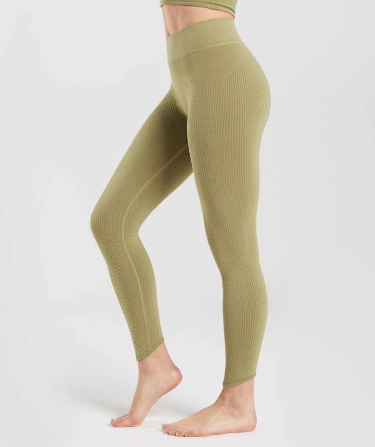 Pausa Leggins Sin Costura Griffin Verde Gymshark