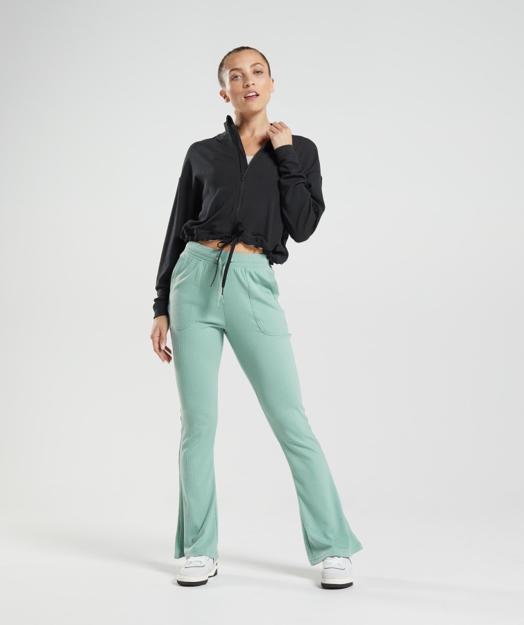 Chaqueta Con Cremallera Pause Negra Gymshark