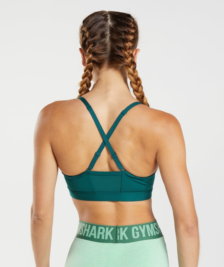 Sujetador Deportivo Fruncido Winter Teal Gymshark