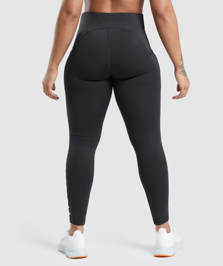 Leggins Sport Gymshark Negro