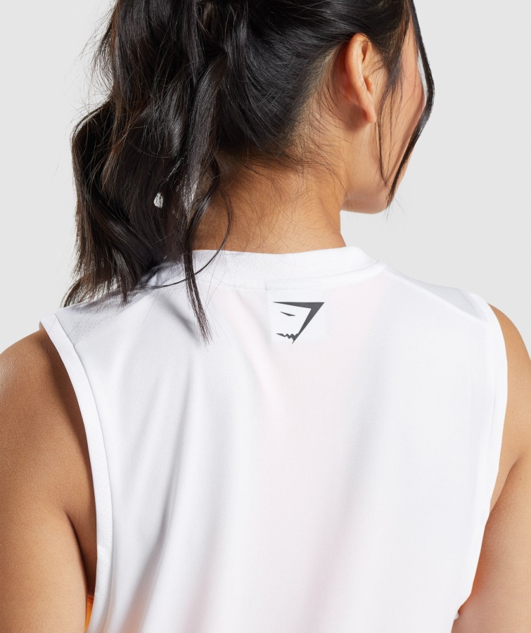 Camiseta Sport Suelta Gymshark Blanca