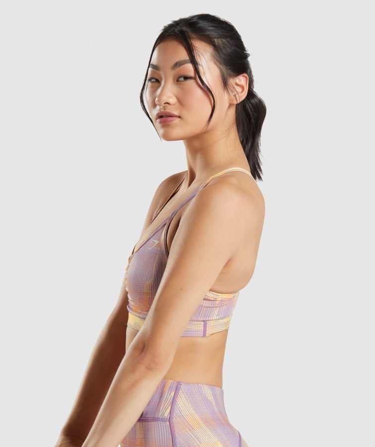 Sport Sujetador Deportivo Estampado Naranja Gymshark