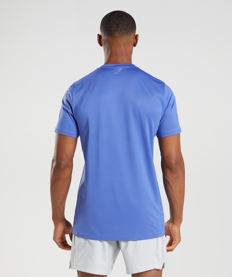 Camiseta Sport Raya Corte Azul Gymshark