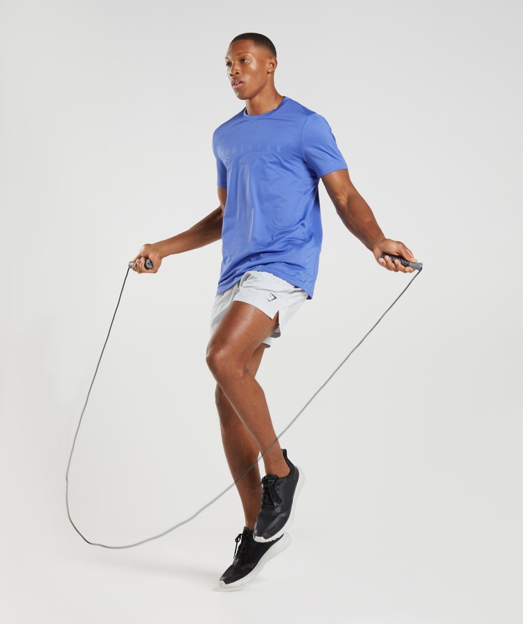 Camiseta Sport Raya Corte Azul Gymshark