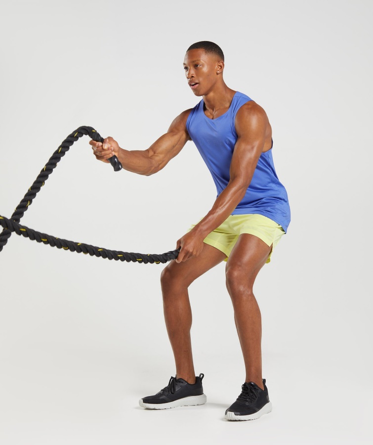 Sport Stripe Tank Court Blue Gymshark