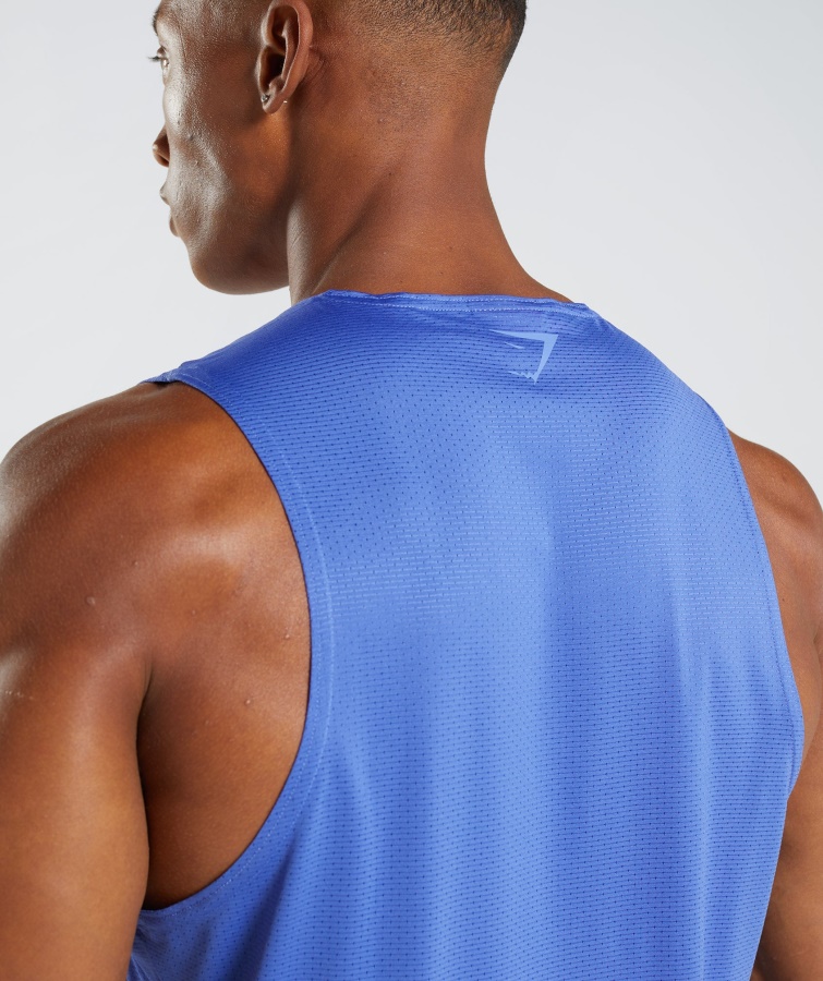 Sport Stripe Tank Court Blue Gymshark
