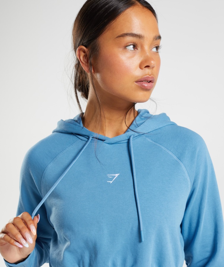 Sudadera Corta De Entrenamiento Gymshark Azul Costero