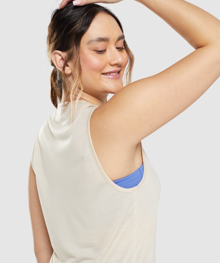 Tanque De Brazo De Entrenamiento Gris Vainilla Gymshark