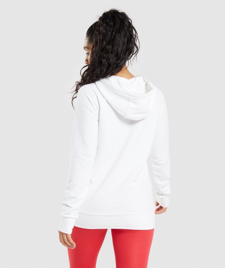 Sudadera Con Capucha De Entrenamiento Blanca Gymshark