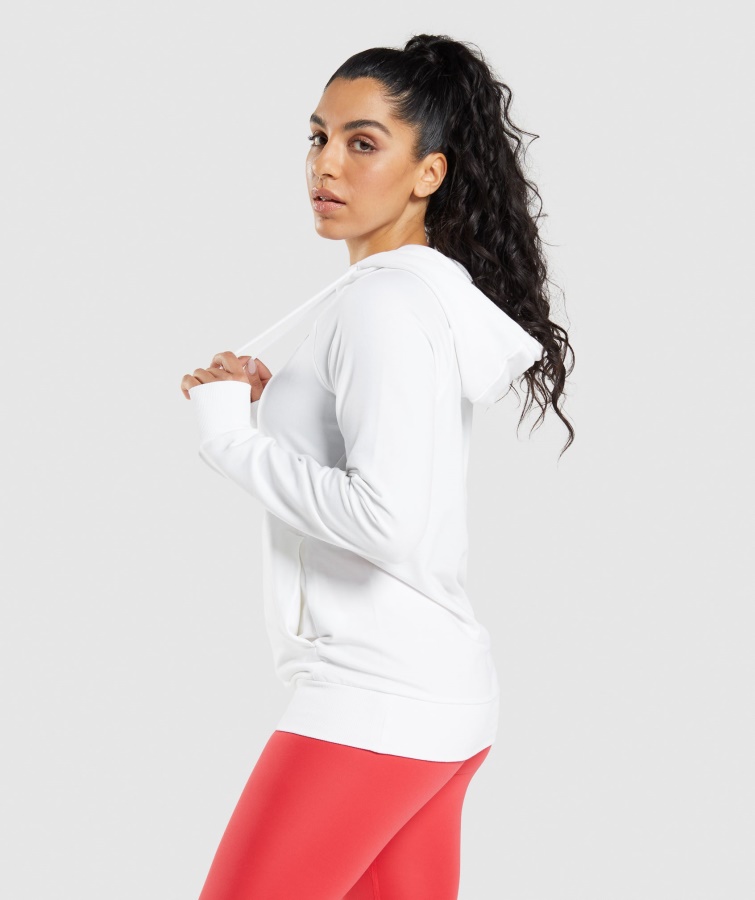 Sudadera Con Capucha De Entrenamiento Blanca Gymshark