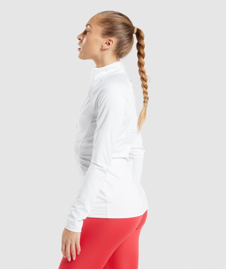 Chaqueta De Entrenamiento Blanca Gymshark