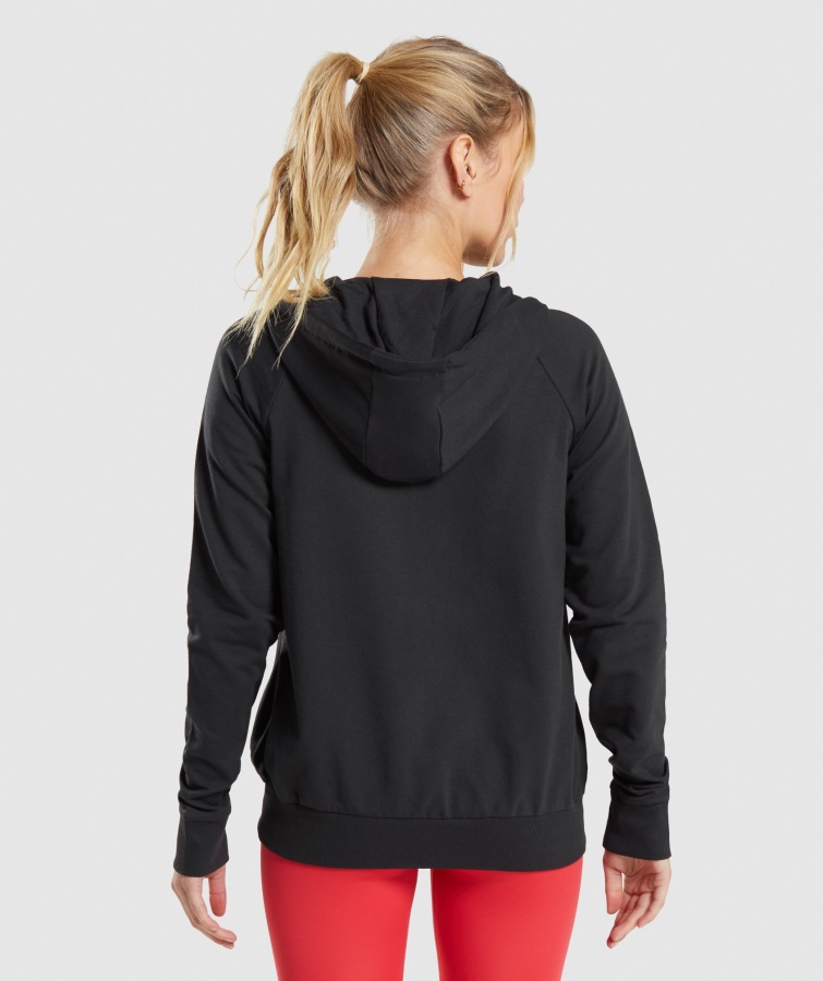 Sudadera Con Cremallera De Entrenamiento Gymshark Negro