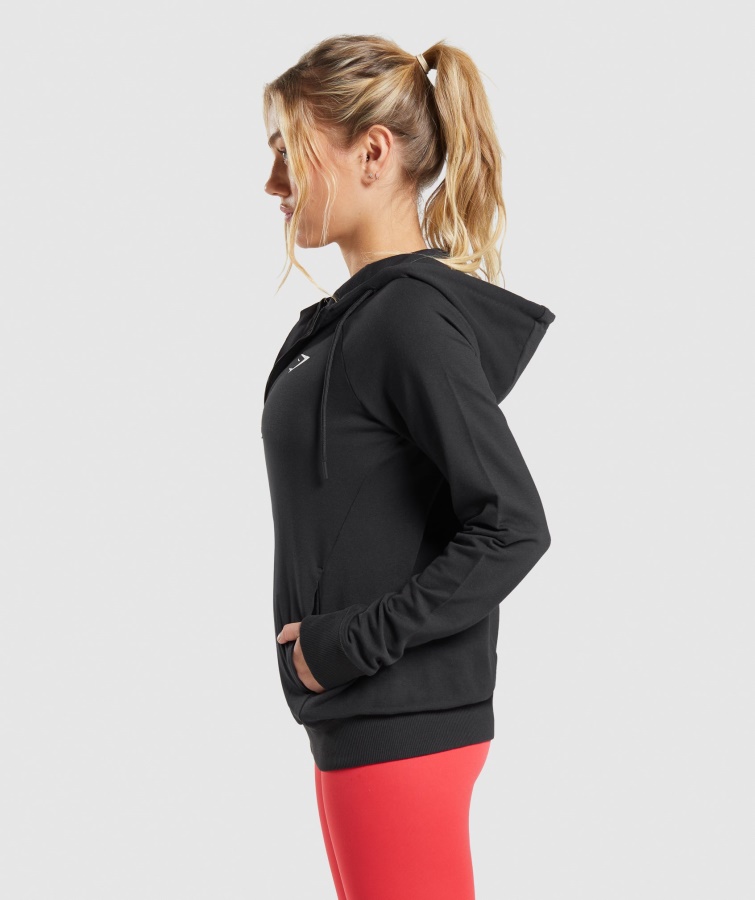 Sudadera Con Cremallera De Entrenamiento Gymshark Negro