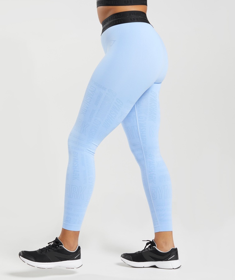 Leggins Vision Piedra Lunar Azul Gymshark
