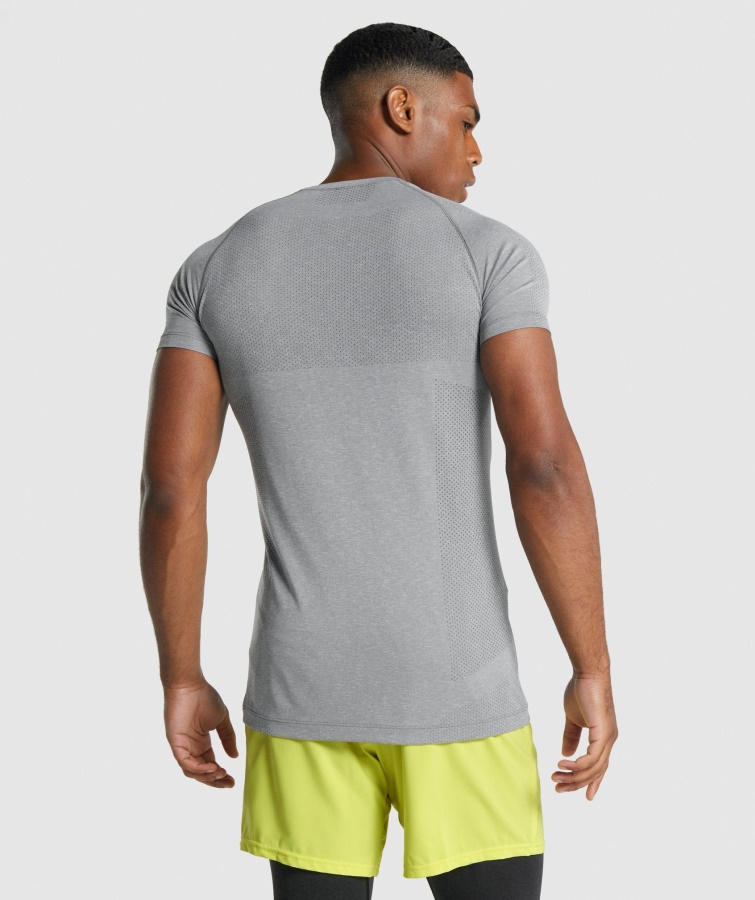Vital Light Camiseta Sin Costuras Carbón Jaspeado Gymshark