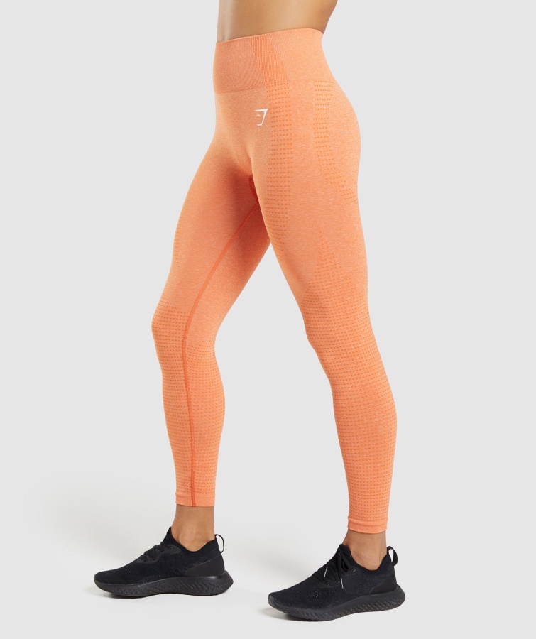 Legging Vital Seamless 2.0 Albaricoque Naranja Jaspeado Gymshark