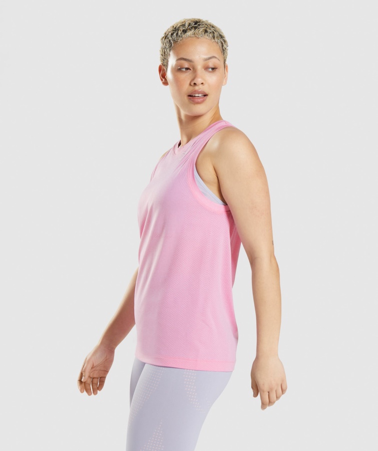 Vital Seamless 2.0 Tanque Suelto Ligero Sorbete Rosa Jaspeado Gymshark