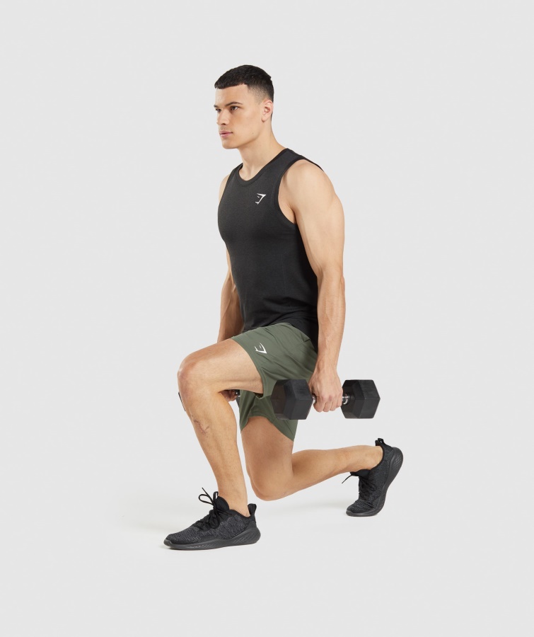 Tanque De Luz Sin Costuras Vital Gymshark De Marga Negra